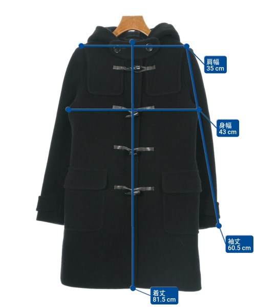 BEAUTY&YOUTH UNITED ARROWS（ビューティーアンドユースユナイテッドアローズ）ダッフルコート 黒 サイズ:S レディース/2200632861026