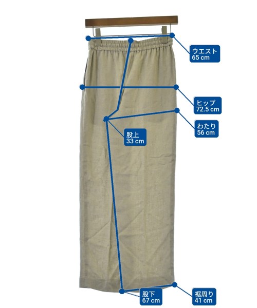 BEAUTY&YOUTH UNITED ARROWS（ビューティーアンドユースユナイテッドアローズ）スラックス ベージュ サイズ:M レディース/2200619556181