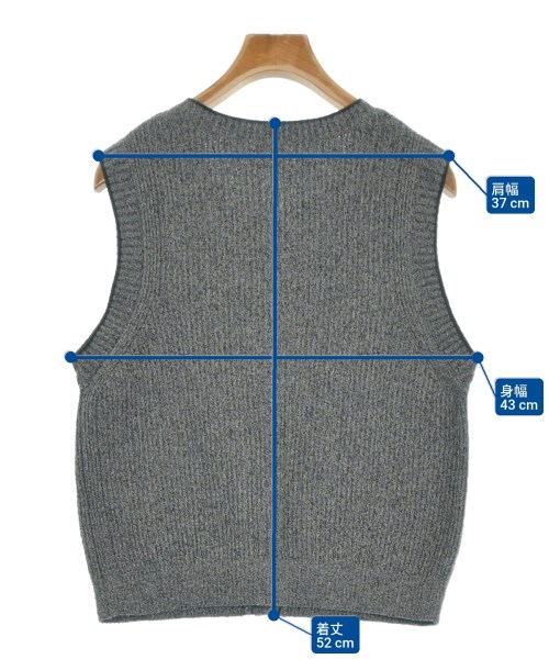 BEAUTY&YOUTH UNITED ARROWS（ビューティーアンドユースユナイテッドアローズ）ベスト/ノースリーブ グレー サイズ:-(M位) レディース/2200631114024