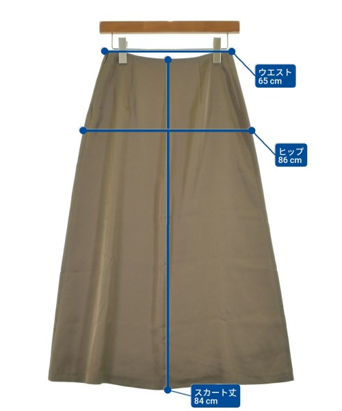 BEAUTY&YOUTH UNITED ARROWS（ビューティーアンドユースユナイテッドアローズ）ロング・マキシ丈スカート 茶 サイズ:M レディース/2200610816055