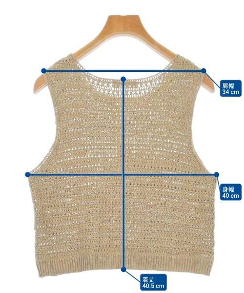 BEAUTY&YOUTH UNITED ARROWS（ビューティーアンドユースユナイテッドアローズ）ニット・セーター ベージュ サイズ:-(S位) レディース/2200611956026