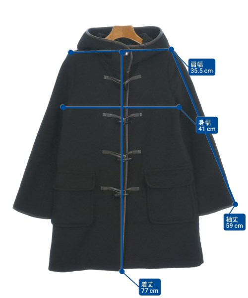 BEAUTY&YOUTH UNITED ARROWS（ビューティーアンドユースユナイテッドアローズ）ダッフルコート 黒 サイズ:M レディース/2200614175028
