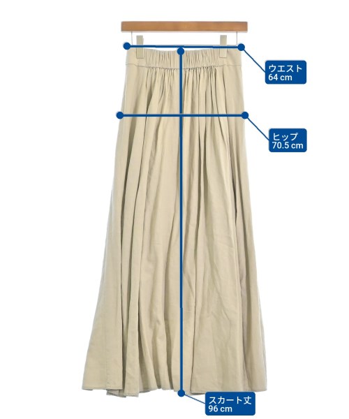 BEAUTY&YOUTH UNITED ARROWS（ビューティーアンドユースユナイテッドアローズ）ロング・マキシ丈スカート ベージュ サイズ:M レディース/2200614780024