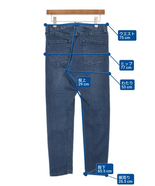 BEAUTY&YOUTH UNITED ARROWS（ビューティーアンドユースユナイテッドアローズ）デニムパンツ 青 サイズ:S メンズ/2200613493161
