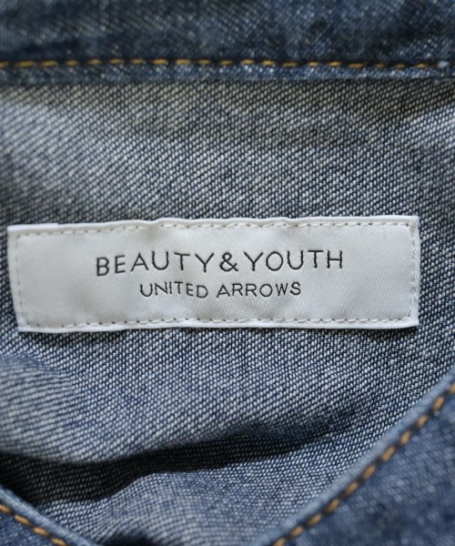 BEAUTY&YOUTH UNITED ARROWS（ビューティーアンドユースユナイテッドアローズ）シャツワンピース 青 サイズ:F レディース/2200616022023