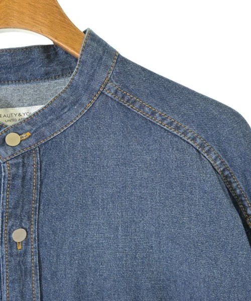 BEAUTY&YOUTH UNITED ARROWS（ビューティーアンドユースユナイテッドアローズ）シャツワンピース 青 サイズ:F レディース/2200616022023