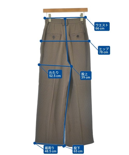 BEAUTY&YOUTH UNITED ARROWS（ビューティーアンドユースユナイテッドアローズ）スラックス 茶 サイズ:S レディース/2200618392063