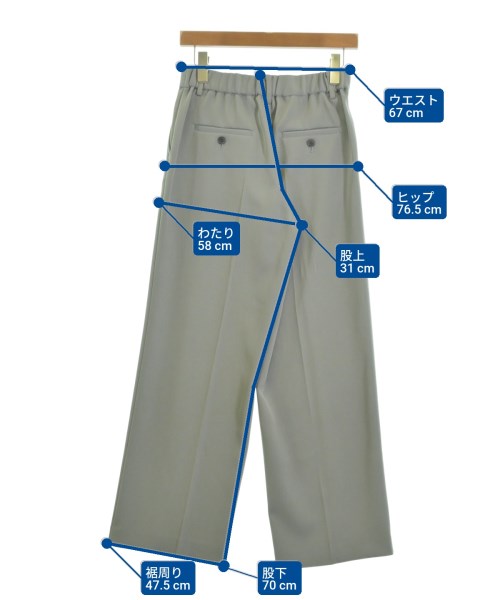 BEAUTY&YOUTH UNITED ARROWS（ビューティーアンドユースユナイテッドアローズ）スラックス グレー サイズ:M レディース/2200619083045