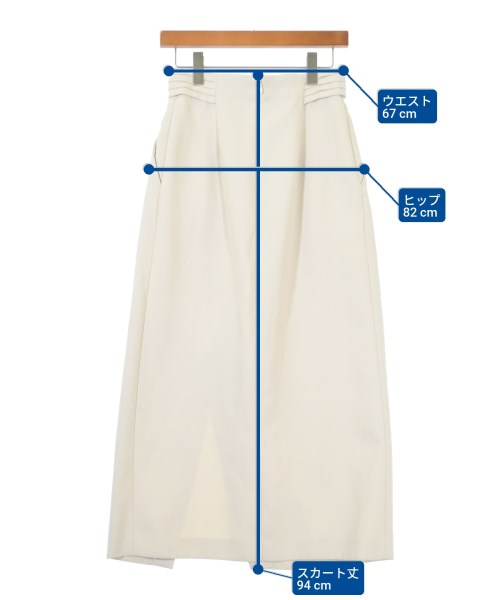 BEAUTY&YOUTH UNITED ARROWS（ビューティーアンドユースユナイテッドアローズ）ロング・マキシ丈スカート 白 サイズ:M レディース/2200601742196