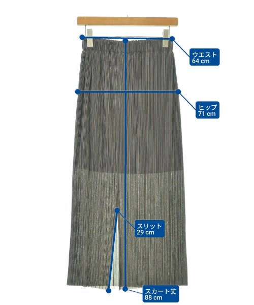 BEAUTY&YOUTH UNITED ARROWS（ビューティーアンドユースユナイテッドアローズ）ロング・マキシ丈スカート グレー サイズ:S レディース/2200609426043