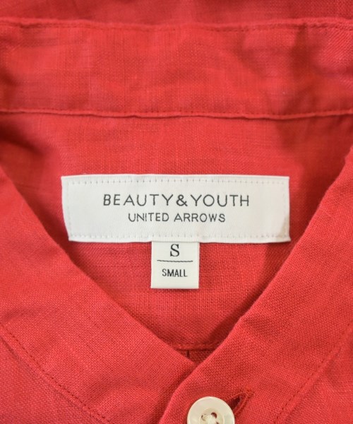BEAUTY&YOUTH UNITED ARROWS（ビューティーアンドユースユナイテッドアローズ）シャツワンピース 赤 サイズ:F レディース/2200672573033