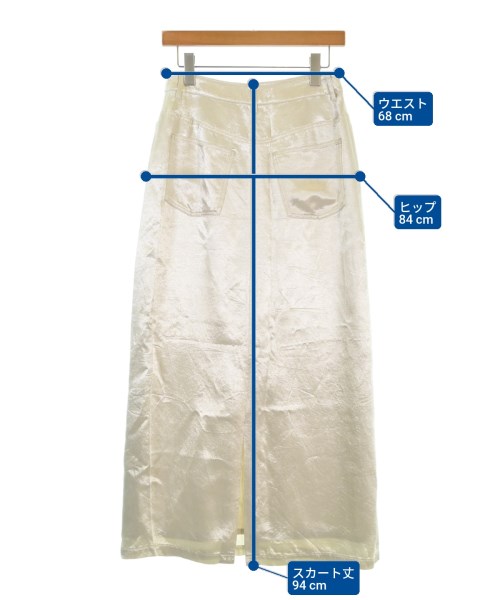 BEAUTY&YOUTH UNITED ARROWS（ビューティーアンドユースユナイテッドアローズ）ロング・マキシ丈スカート 白 サイズ:M レディース/2200671441029