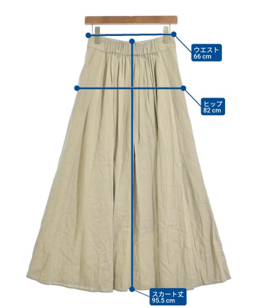 BEAUTY&YOUTH UNITED ARROWS（ビューティーアンドユースユナイテッドアローズ）ロング・マキシ丈スカート ベージュ サイズ:M レディース/2200671343040