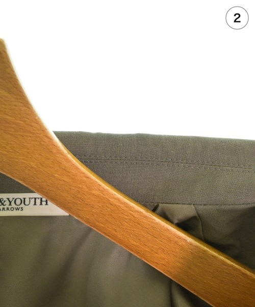 BEAUTY&YOUTH UNITED ARROWS（ビューティーアンドユースユナイテッドアローズ）テーラードジャケット カーキ サイズ:S レディース/2200676487022