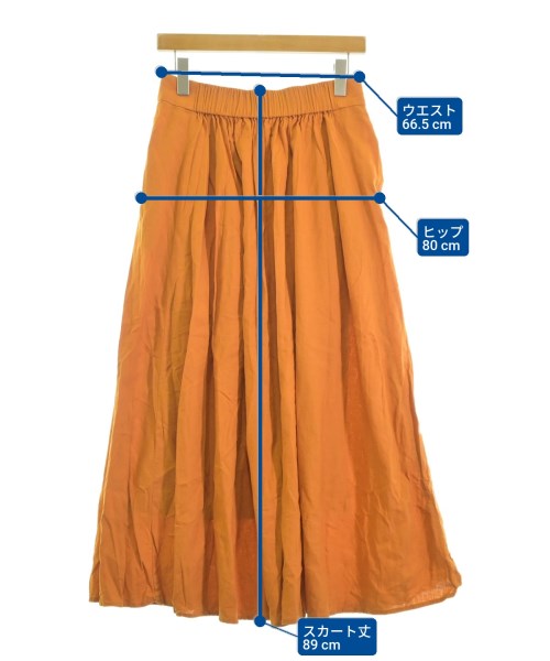 BEAUTY&YOUTH UNITED ARROWS（ビューティーアンドユースユナイテッドアローズ）ロング・マキシ丈スカート オレンジ サイズ:L レディース/2200673882189