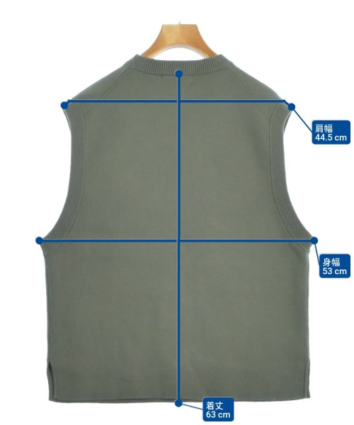 BEAUTY&YOUTH UNITED ARROWS（ビューティーアンドユースユナイテッドアローズ）ベスト カーキ サイズ:F レディース/2200673425096