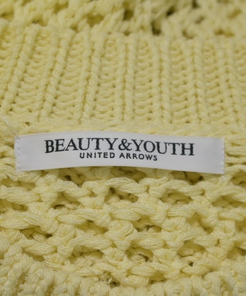 BEAUTY&YOUTH UNITED ARROWS（ビューティーアンドユースユナイテッドアローズ）ニット・セーター 黄 サイズ:F レディース/2200675281102
