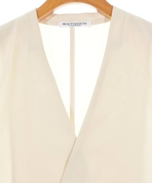 BEAUTY&YOUTH UNITED ARROWS（ビューティーアンドユースユナイテッドアローズ）ノーカラージャケット ベージュ サイズ:M レディース/2200680769121