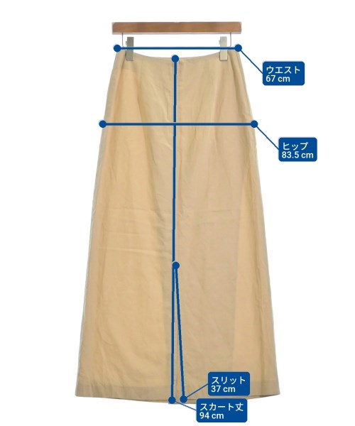 BEAUTY&YOUTH UNITED ARROWS（ビューティーアンドユースユナイテッドアローズ）ロング・マキシ丈スカート ベージュ サイズ:M レディース/2200681115033
