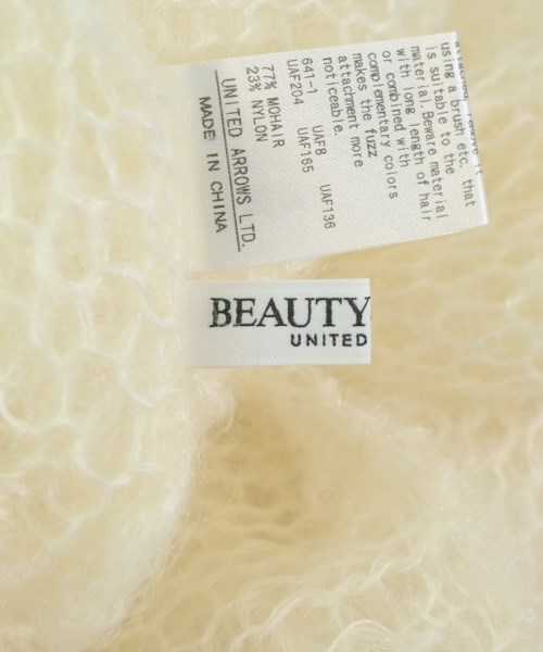 BEAUTY&YOUTH UNITED ARROWS（ビューティーアンドユースユナイテッドアローズ）ニット・セーター 白 サイズ:F レディース/2200694510030
