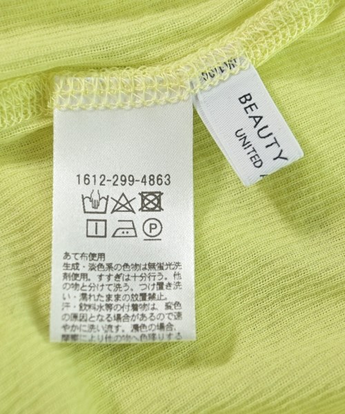 BEAUTY&YOUTH UNITED ARROWS（ビューティーアンドユースユナイテッドアローズ）Tシャツ・カットソー 黄 サイズ:-(M位) レディース/2200688957131