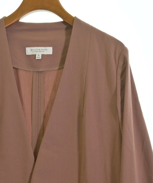 BEAUTY&YOUTH UNITED ARROWS（ビューティーアンドユースユナイテッドアローズ）ノーカラージャケット ピンク サイズ:M レディース/2200689745089