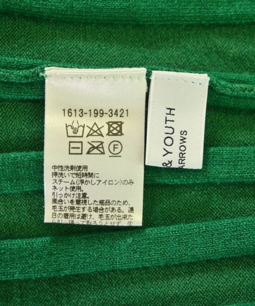 BEAUTY&YOUTH UNITED ARROWS（ビューティーアンドユースユナイテッドアローズ）ニット・セーター 緑 サイズ:-(XS位) レディース/2200691930077
