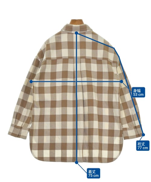 BEAUTY&YOUTH UNITED ARROWS（ビューティーアンドユースユナイテッドアローズ）カジュアルシャツ 茶 サイズ:F レディース/2200689908019