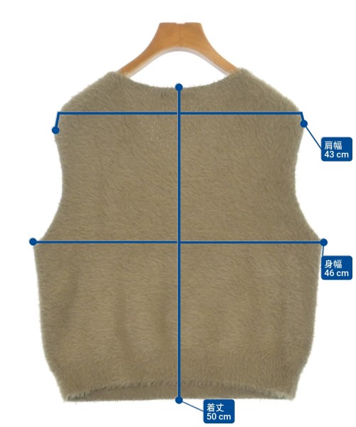 BEAUTY&YOUTH UNITED ARROWS（ビューティーアンドユースユナイテッドアローズ）ベスト グレー サイズ:-(M位) レディース/2200694920297