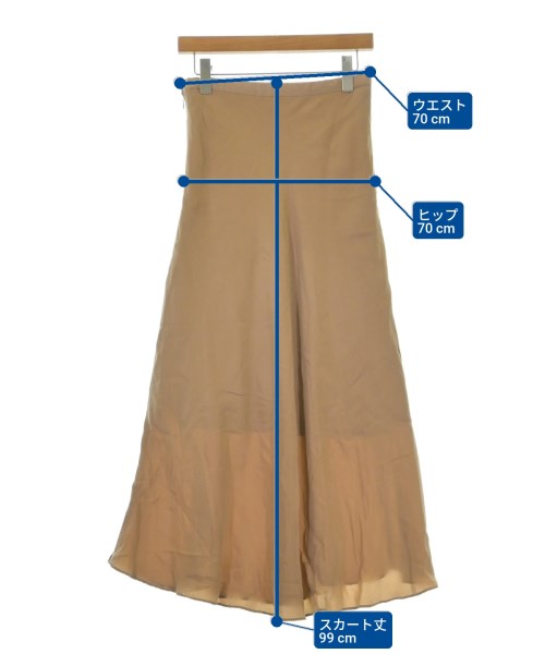 BEAUTY&YOUTH UNITED ARROWS（ビューティーアンドユースユナイテッドアローズ）ロング・マキシ丈スカート ベージュ サイズ:L レディース/2200697512093