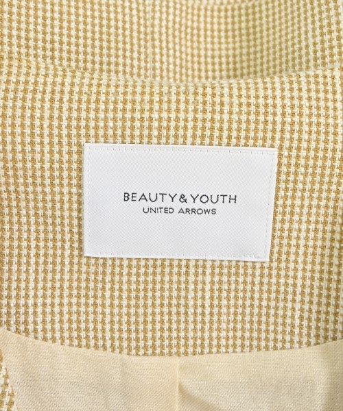 BEAUTY&YOUTH UNITED ARROWS（ビューティーアンドユースユナイテッドアローズ）ノーカラージャケット 黄 サイズ:F レディース/2200700092192