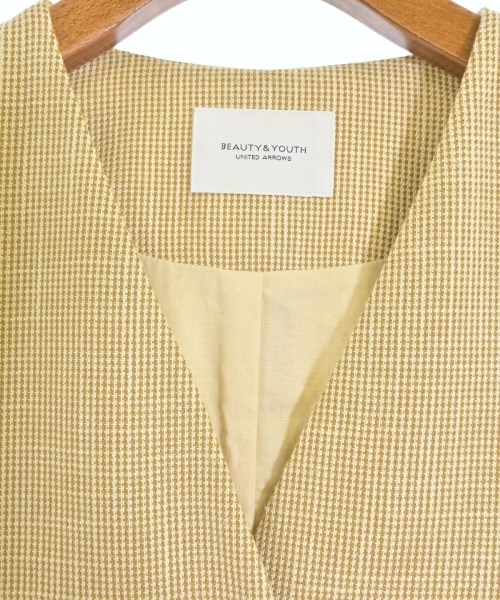 BEAUTY&YOUTH UNITED ARROWS（ビューティーアンドユースユナイテッドアローズ）ノーカラージャケット 黄 サイズ:F レディース/2200700092192