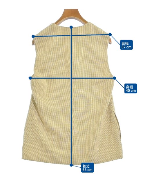 BEAUTY&YOUTH UNITED ARROWS（ビューティーアンドユースユナイテッドアローズ）ノーカラージャケット 黄 サイズ:F レディース/2200700092192