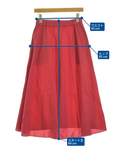 BEAUTY&YOUTH UNITED ARROWS（ビューティーアンドユースユナイテッドアローズ）ロング・マキシ丈スカート 赤 サイズ:M レディース/2200648507031