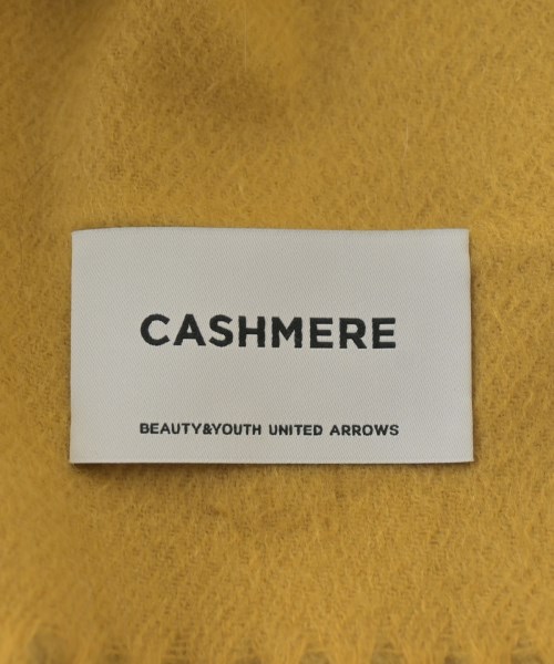 BEAUTY&YOUTH UNITED ARROWS（ビューティーアンドユースユナイテッドアローズ）マフラー 黄 サイズ:- レディース/2200656209101