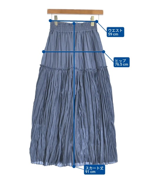 BEAUTY&YOUTH UNITED ARROWS（ビューティーアンドユースユナイテッドアローズ）ロング・マキシ丈スカート 青 サイズ:S レディース/2200648330028