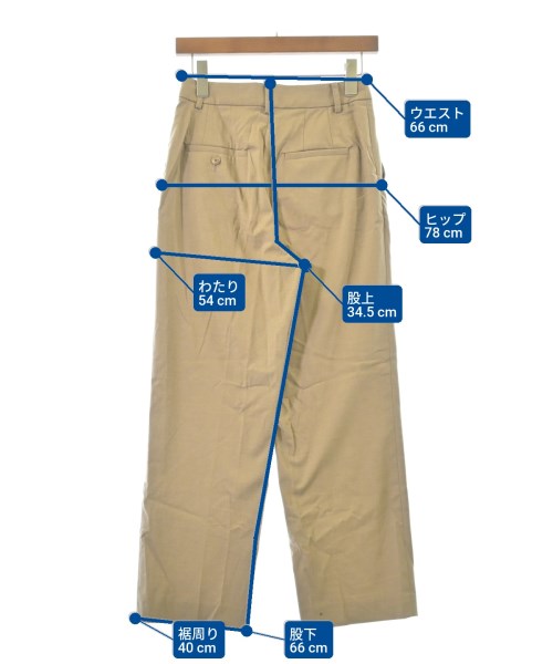 BEAUTY&YOUTH UNITED ARROWS（ビューティーアンドユースユナイテッドアローズ）スラックス ベージュ サイズ:M レディース/2200657489014