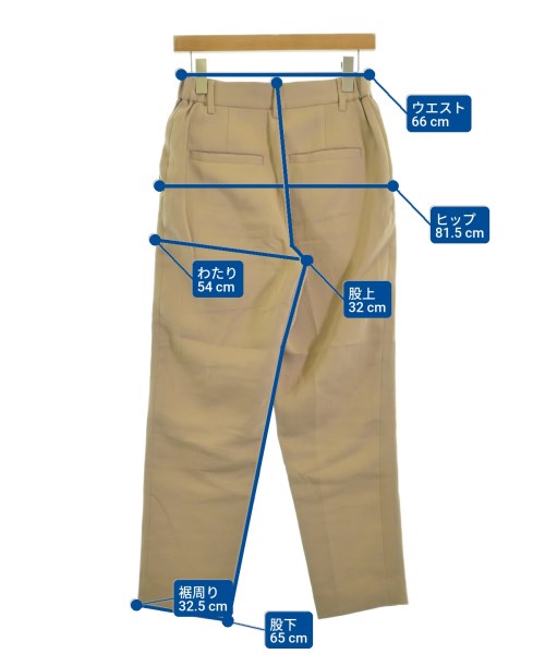 BEAUTY&YOUTH UNITED ARROWS（ビューティーアンドユースユナイテッドアローズ）スラックス ベージュ サイズ:M レディース/2200658553202