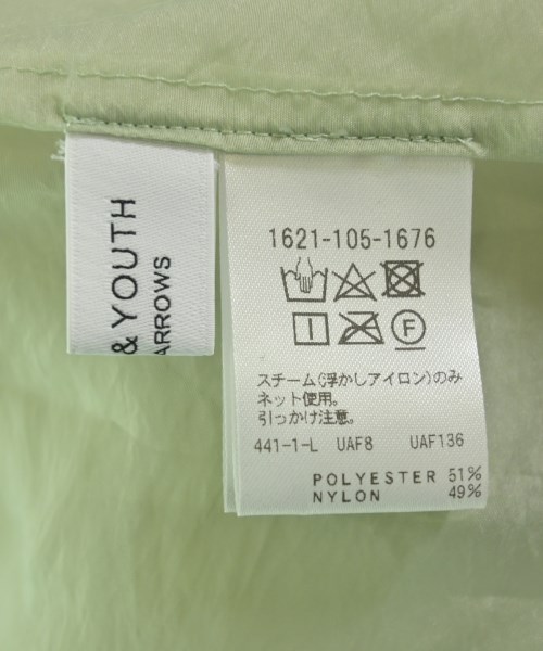 BEAUTY&YOUTH UNITED ARROWS（ビューティーアンドユースユナイテッドアローズ）ブラウス 緑 サイズ:F レディース/2200652978100