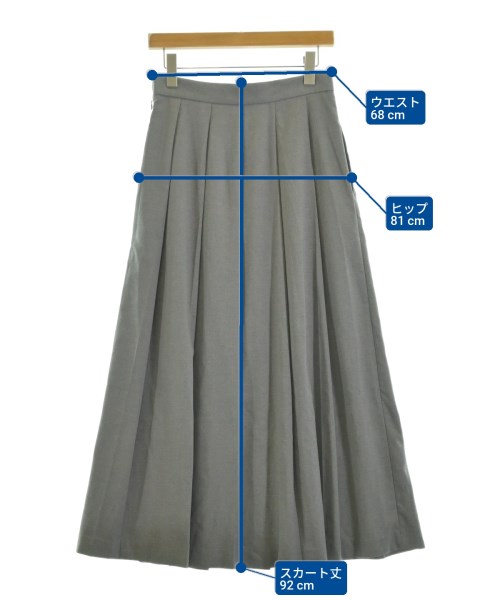 BEAUTY&YOUTH UNITED ARROWS（ビューティーアンドユースユナイテッドアローズ）ロング・マキシ丈スカート グレー サイズ:M レディース/2200656389063