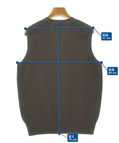 BEAUTY&YOUTH UNITED ARROWS（ビューティーアンドユースユナイテッドアローズ）ベスト/ノースリーブ 茶 サイズ:-(M位) レディース/2200658371042