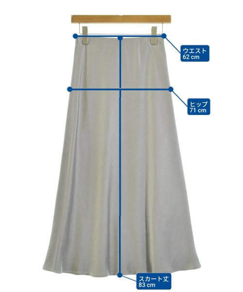 BEAUTY&YOUTH UNITED ARROWS（ビューティーアンドユースユナイテッドアローズ）ロング・マキシ丈スカート グレー サイズ:XS レディース/2200657675721