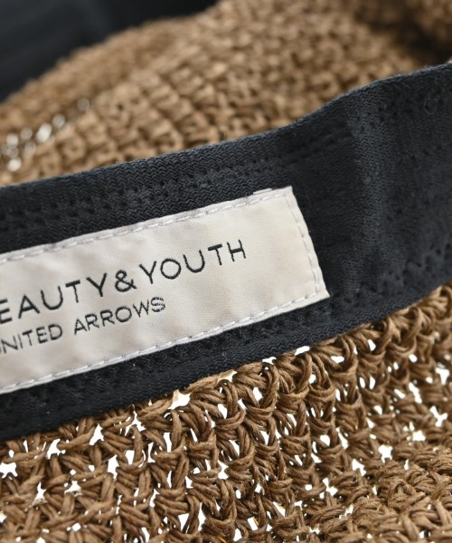 BEAUTY&YOUTH UNITED ARROWS（ビューティーアンドユースユナイテッドアローズ）ストローハット 茶 サイズ:- レディース/2200658762109
