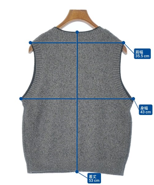 BEAUTY&YOUTH UNITED ARROWS（ビューティーアンドユースユナイテッドアローズ）ベスト グレー サイズ:F レディース/2200654257043