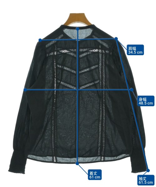 BEAUTY&YOUTH UNITED ARROWS（ビューティーアンドユースユナイテッドアローズ）ブラウス 黒 サイズ:F レディース/2200705966061
