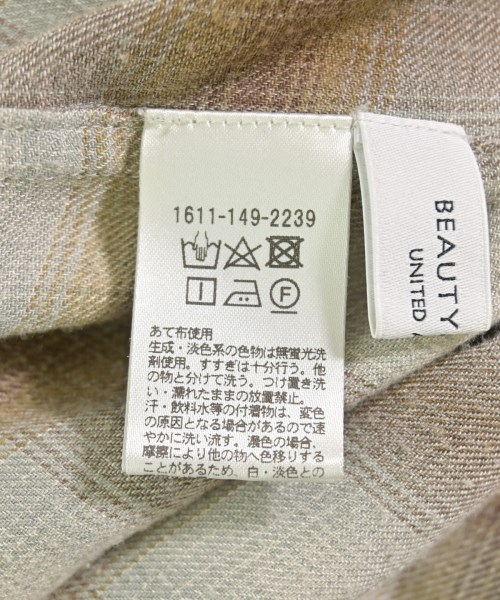 BEAUTY&YOUTH UNITED ARROWS（ビューティーアンドユースユナイテッドアローズ）カジュアルシャツ 茶 サイズ:F レディース/2200706405088