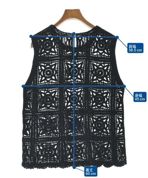 BEAUTY&YOUTH UNITED ARROWS（ビューティーアンドユースユナイテッドアローズ）ベスト 黒 サイズ:F レディース/2200711005051