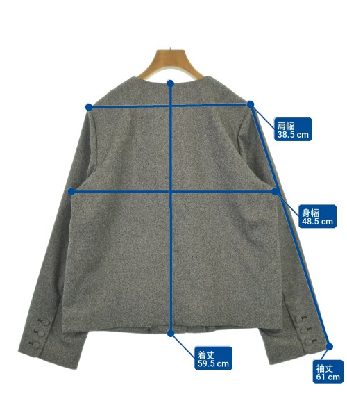 BEAUTY&YOUTH UNITED ARROWS（ビューティーアンドユースユナイテッドアローズ）ノーカラージャケット グレー サイズ:M レディース/2200712561037