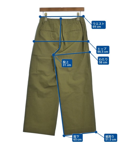 BEAUTY&YOUTH UNITED ARROWS（ビューティーアンドユースユナイテッドアローズ）チノパン カーキ サイズ:L レディース/2200710075093