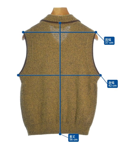 BEAUTY&YOUTH UNITED ARROWS（ビューティーアンドユースユナイテッドアローズ）ベスト 黄 サイズ:-(M位) レディース/2200712494014